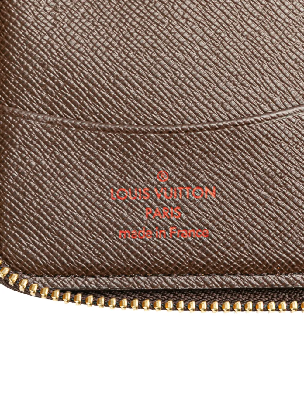 Pre-owned Louis Vuitton 2010 Damier Ebene Zippy Compact Wallet Long Wallets In Brown