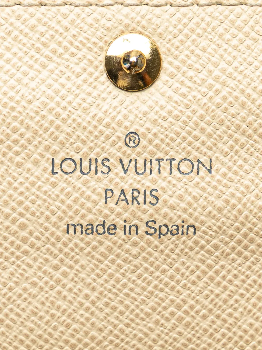 Pre-owned Louis Vuitton 2008 Damier Azur Sarah Wallet Long Wallets In White