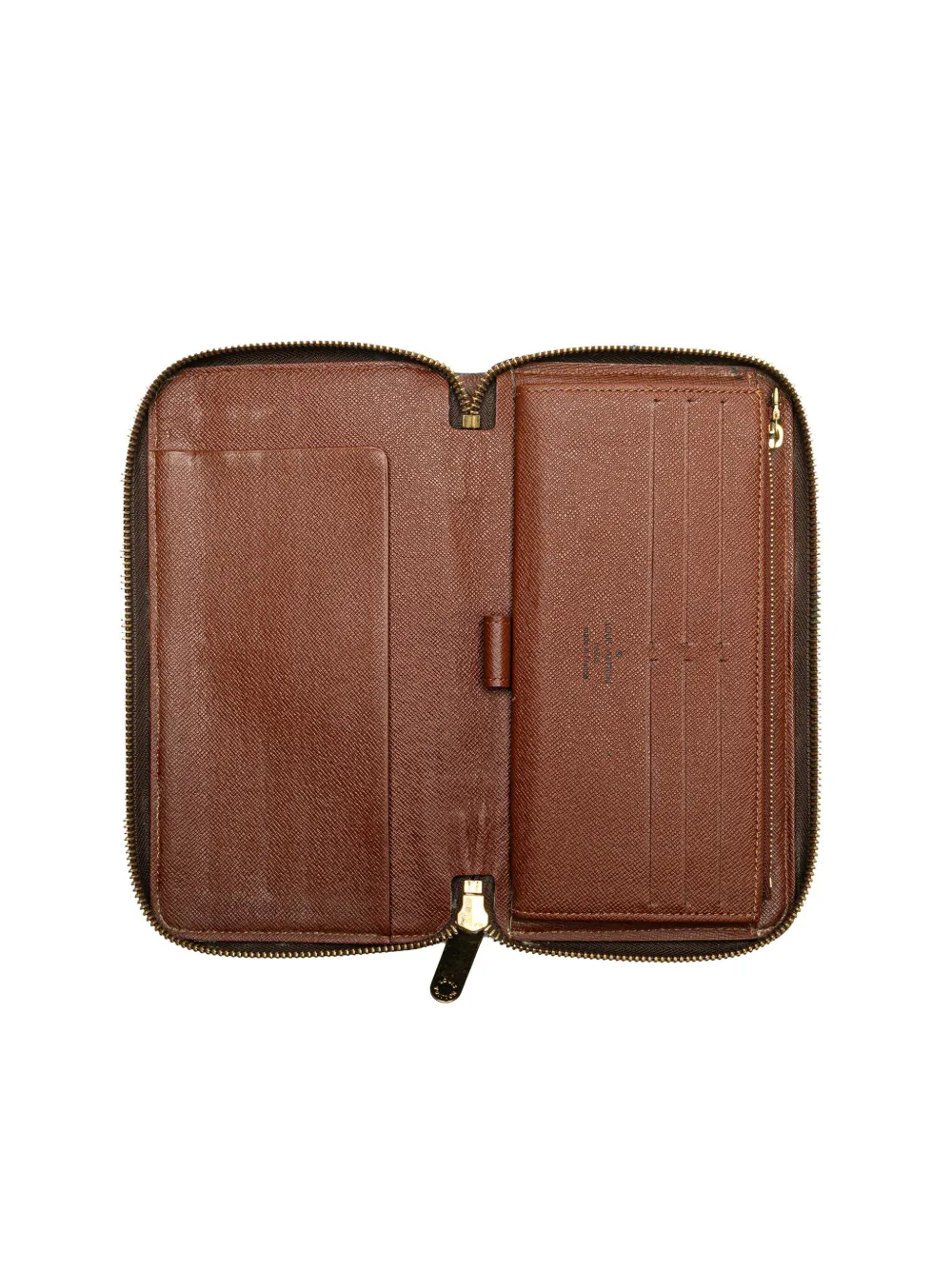 Pre-owned Louis Vuitton 2005 Monogram Zippy Organizer Wallet Long Wallets In Brown