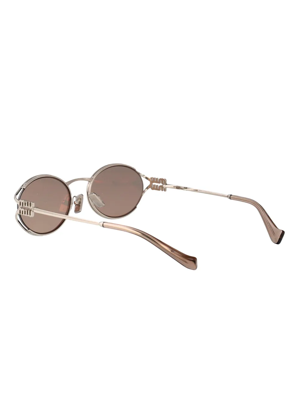 Miu Eyewear oval-frame sunglasses Grijs