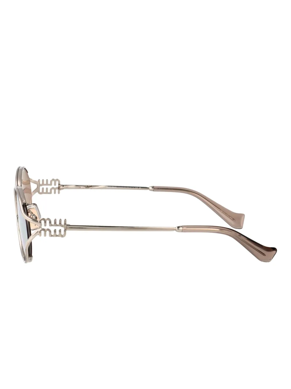 Miu Eyewear oval-frame sunglasses Grijs