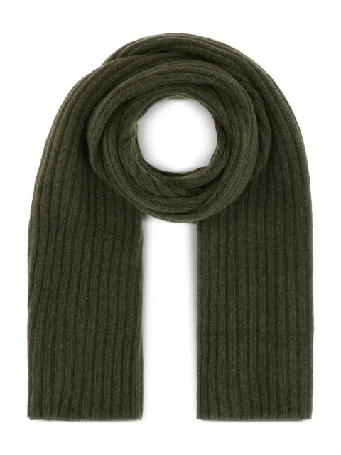 Peuterey logo-patch ribbed-knit scarf