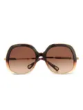 Chloé Eyewear square-frame sunglasses - Brown