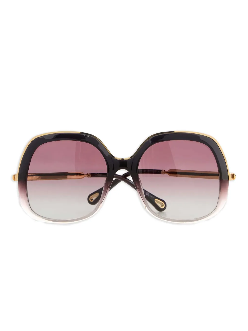 Chloé square-frame sunglasses Zwart