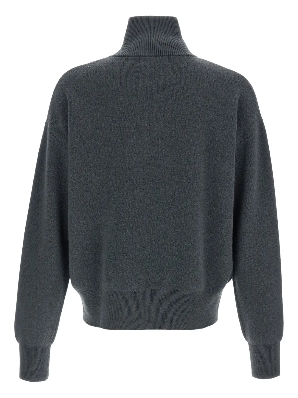 extreme cashmere Vest met hoge hals en rits Blauw