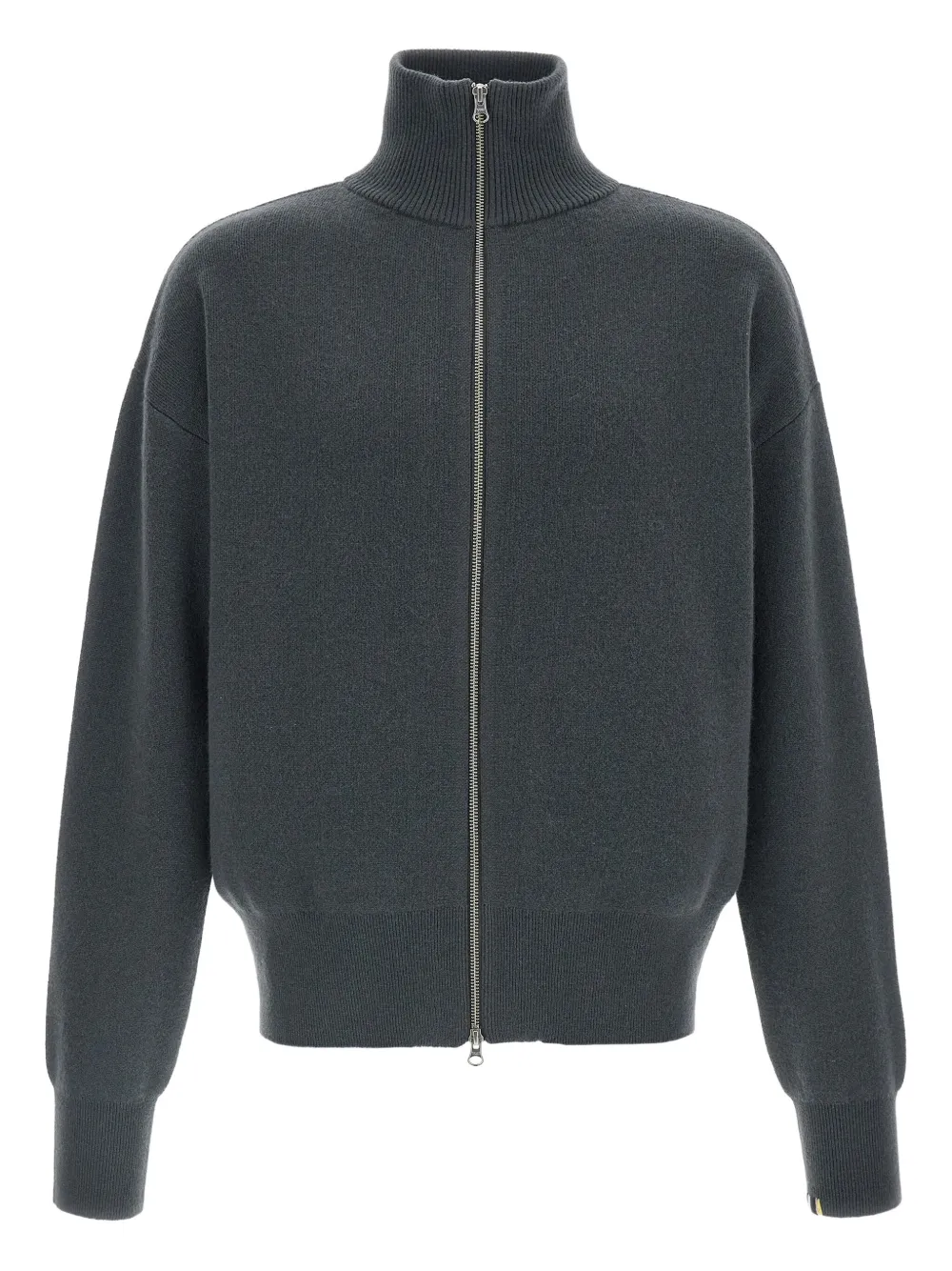 Extreme cashmere Vest met hoge hals en rits Blauw