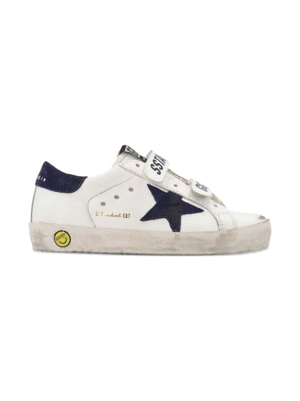 Golden Goose Kids Old School touch-strap sneakers White