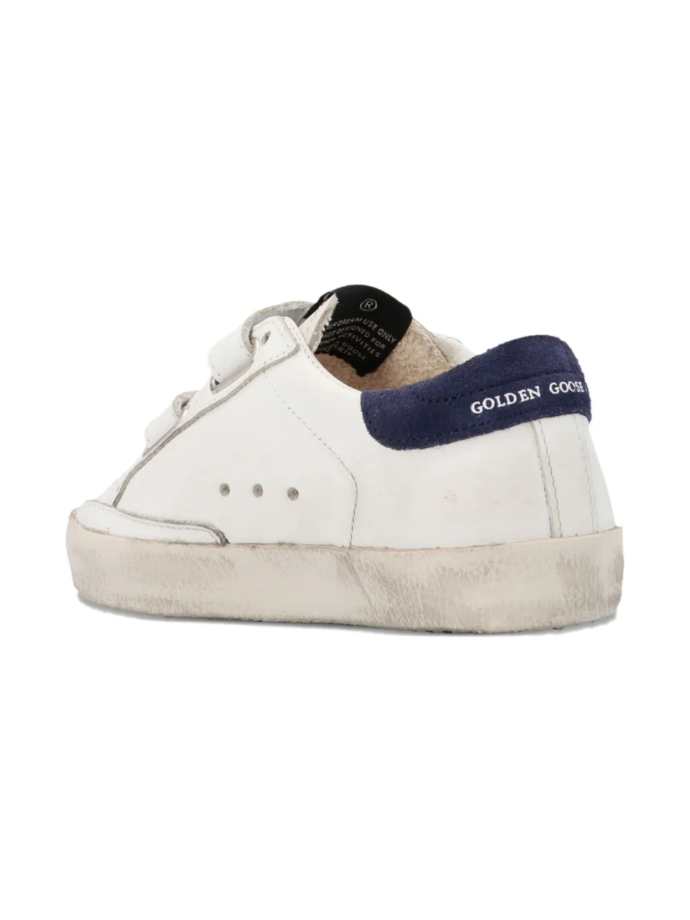 Golden Goose Kids Old School touch-strap sneakers White