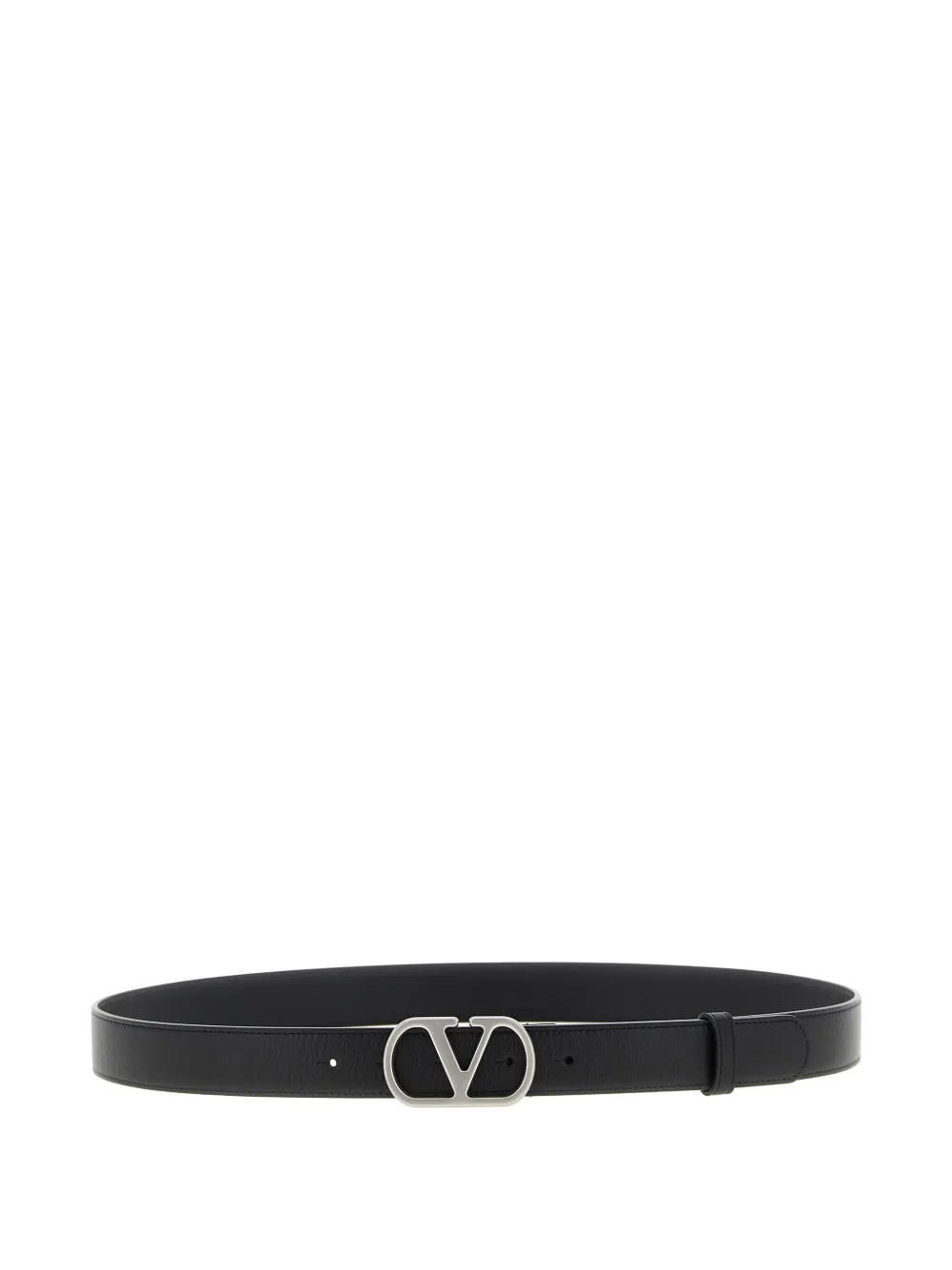 Valentino Garavani Vlogo Signature leather belt - Nero