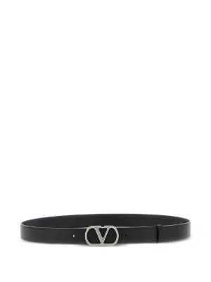 Valentino Garavani Vロゴ シグネチャー ベルト | ブラック | FARFETCH JP
