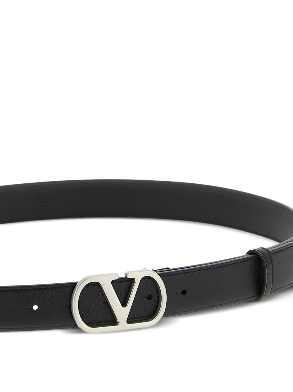 Valentino Garavani VLogo Signature leren riem - Zwart