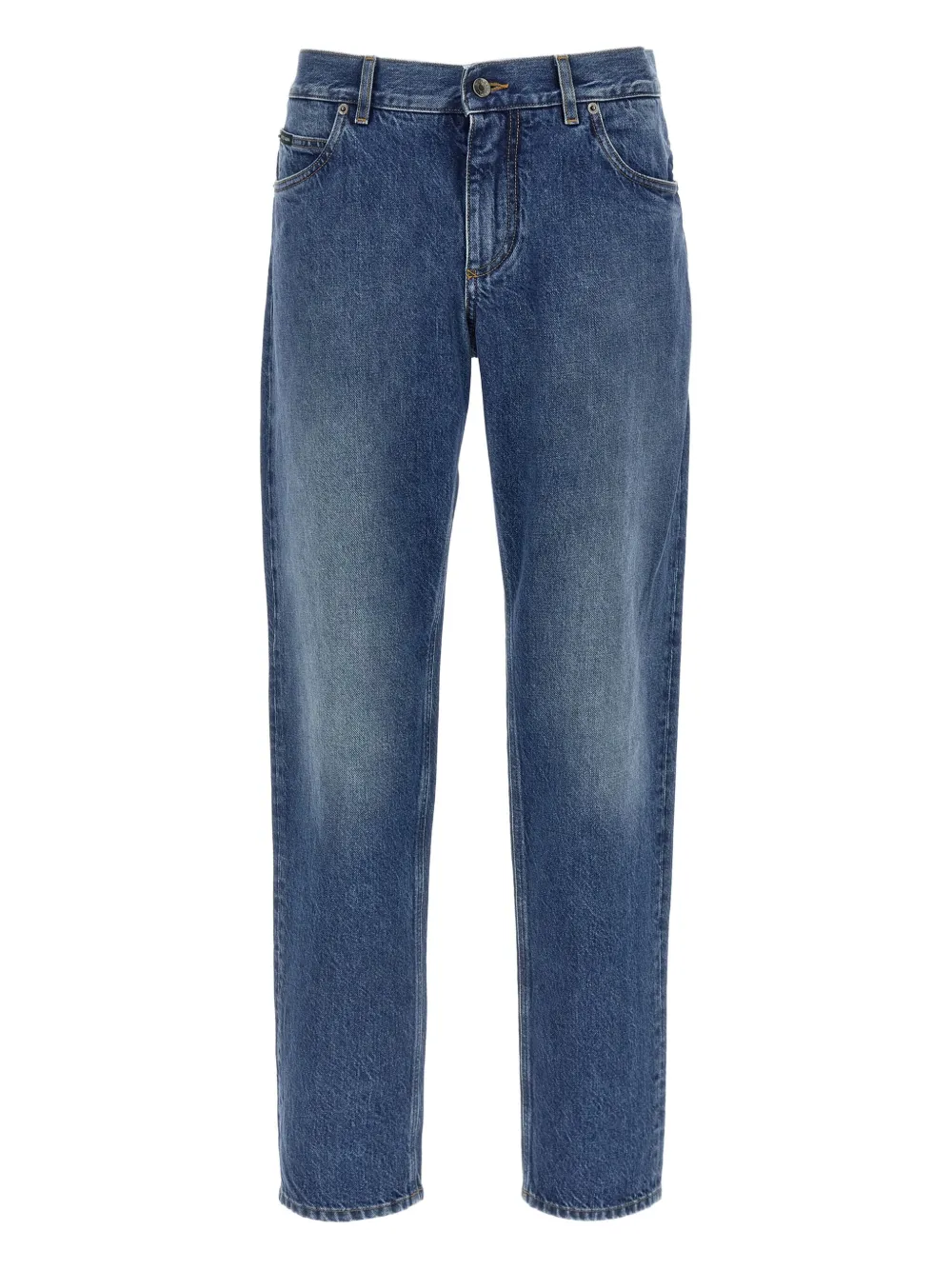 Dolce & Gabbana Jeans met stonewash-effect en logoplakkaat Blauw