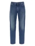 Dolce & Gabbana logo-plaque stonewashed jeans - Blue