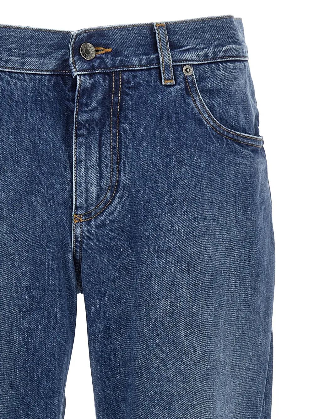 Dolce & Gabbana Jeans met stonewash-effect en logoplakkaat Blauw