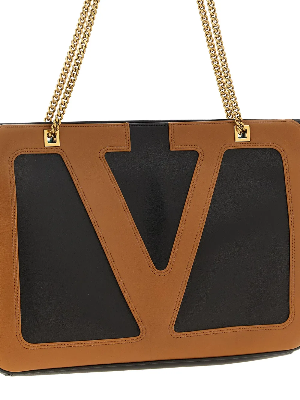 Valentino Garavani Medium Viva Superstar shopper met ketting Zwart