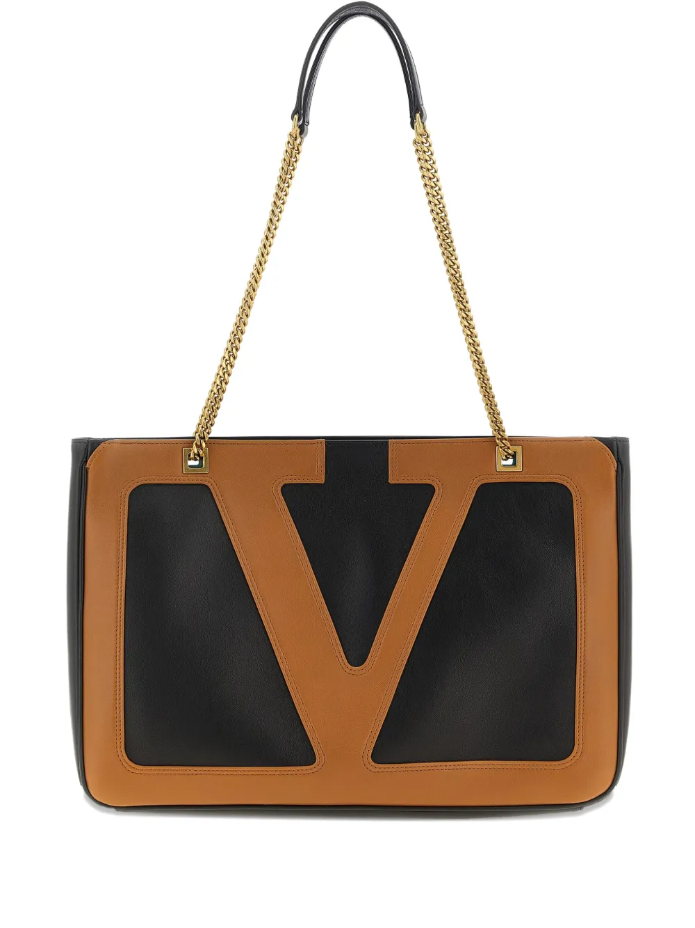 Valentino Garavani Medium Viva Superstar shopper met ketting Zwart