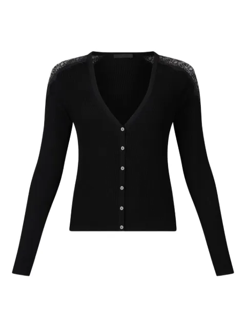 LIU JO Cardigan con rifinitura in pizzo