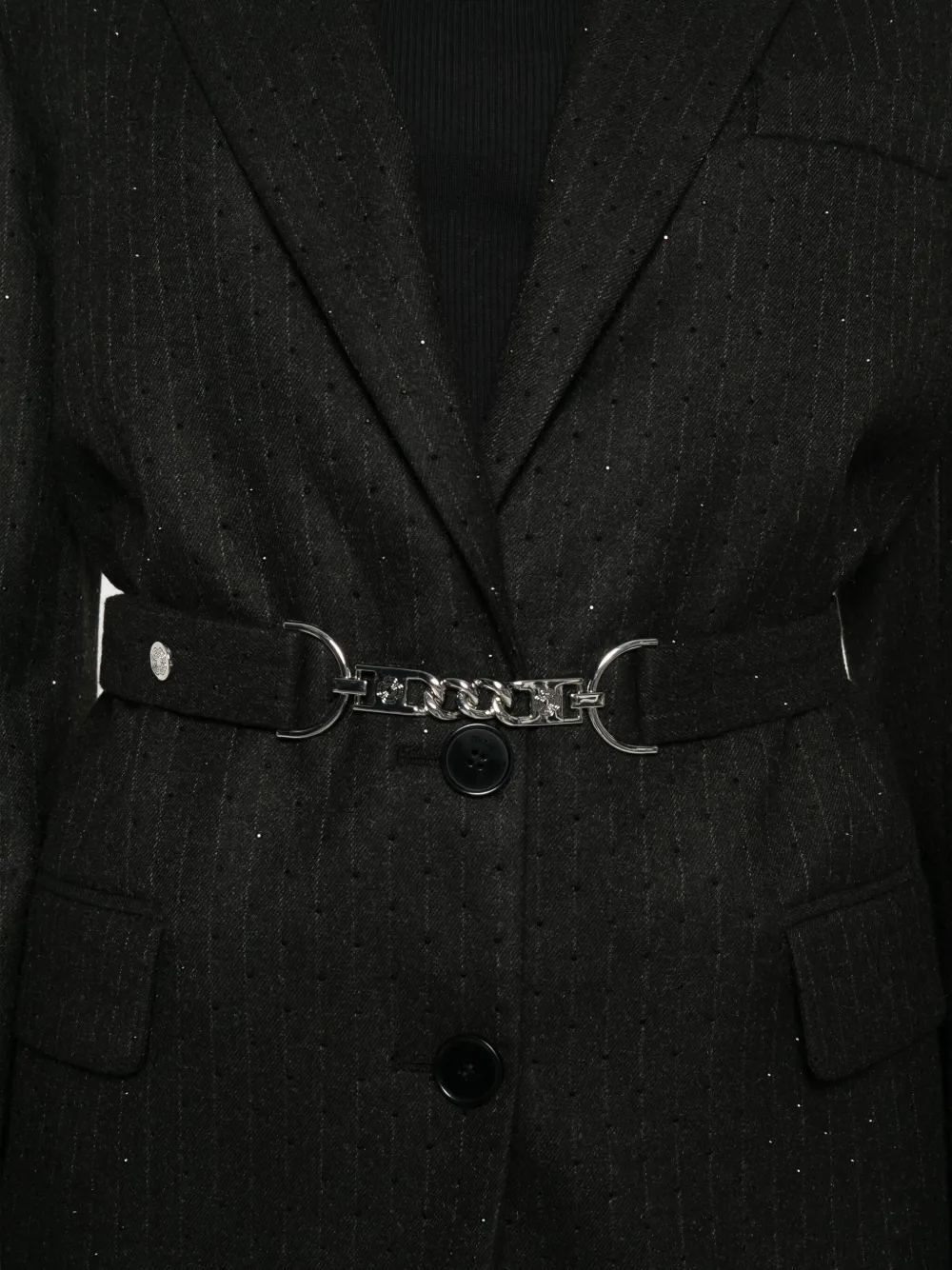 Maje Blazer met krijtstreep Zwart