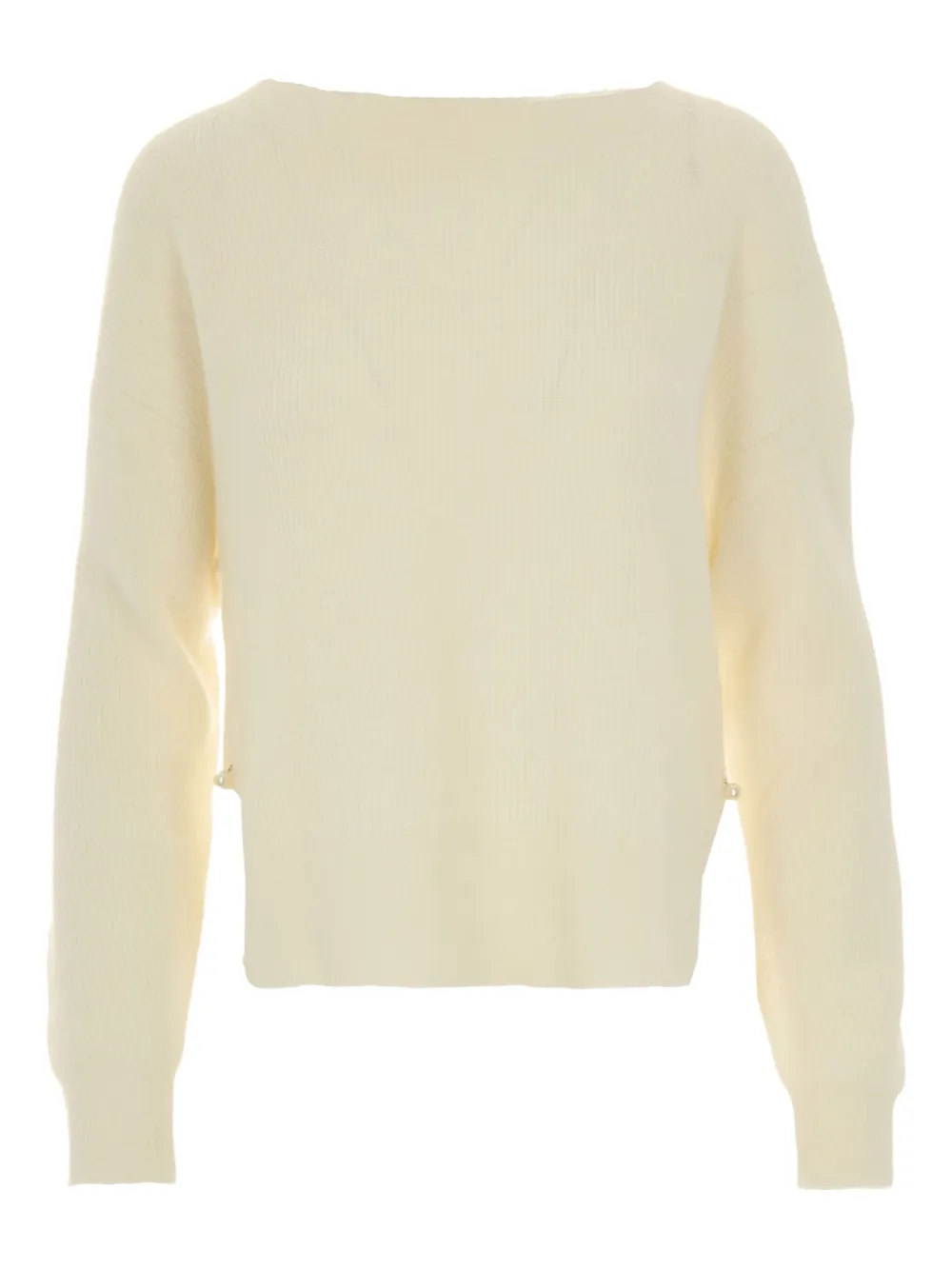 LIU JO Geribbelde sweater Beige