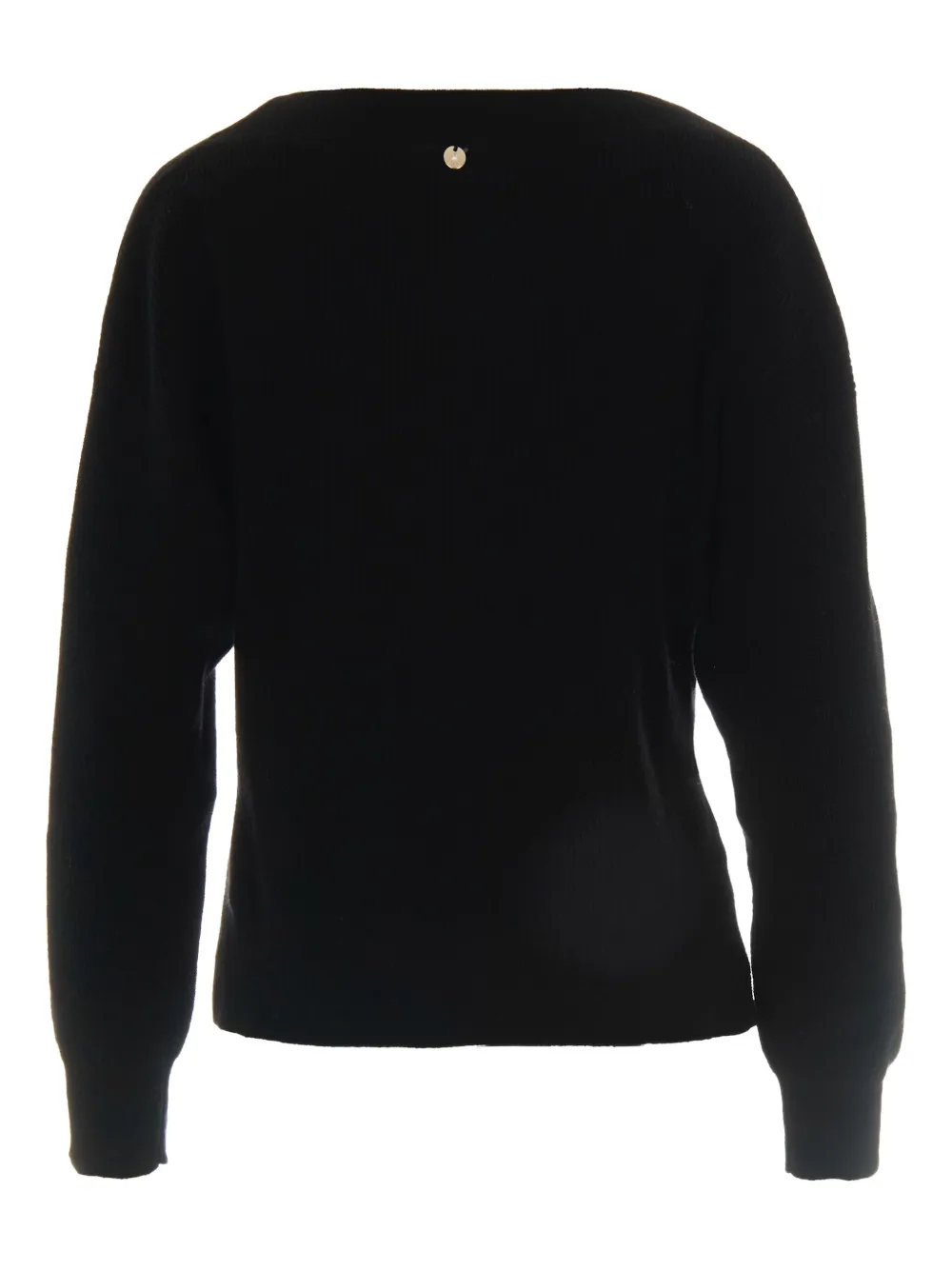 LIU JO Geribbelde sweater Zwart