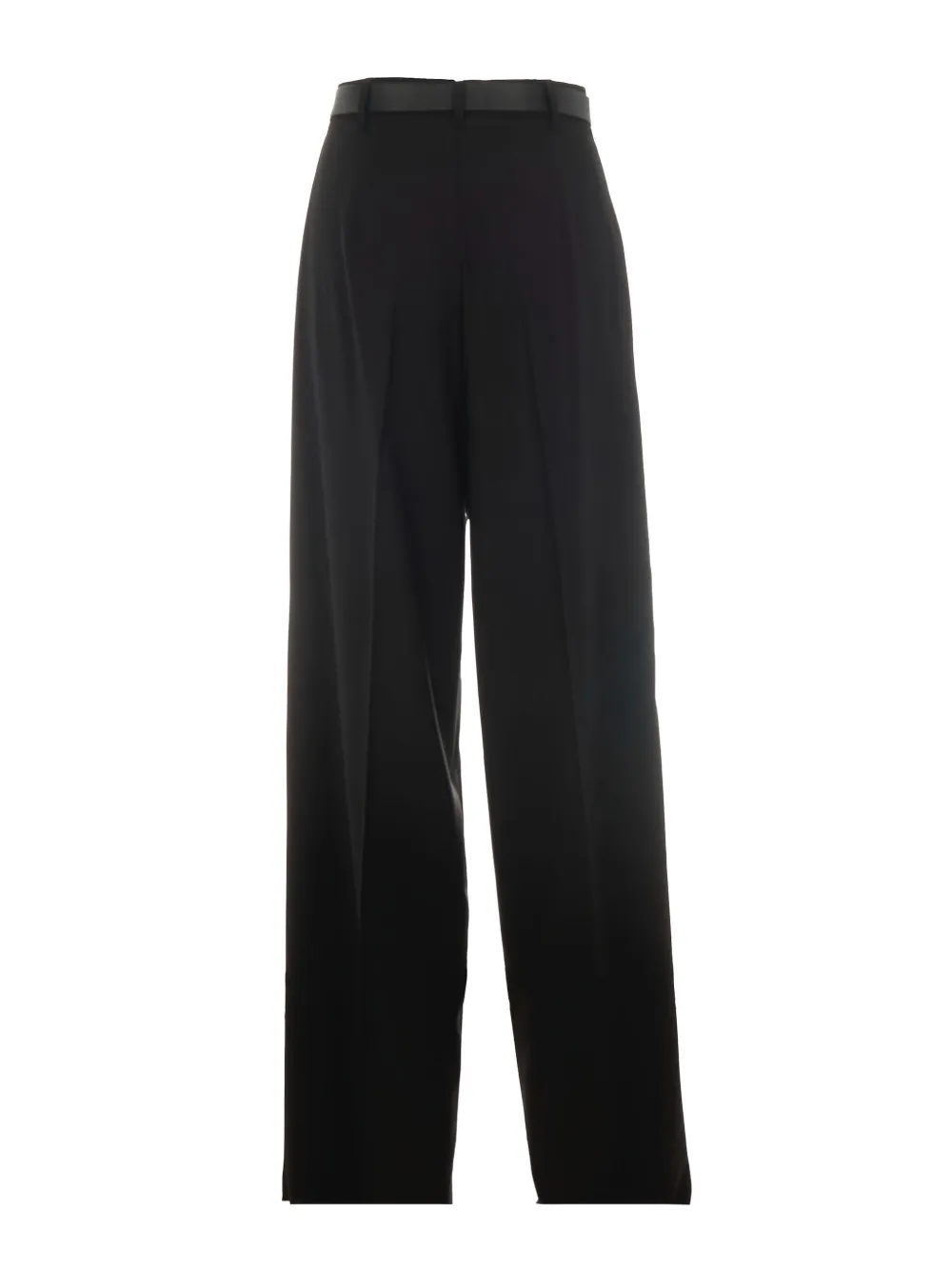Max Mara Buckle-fastening Pleated Trousers In Black