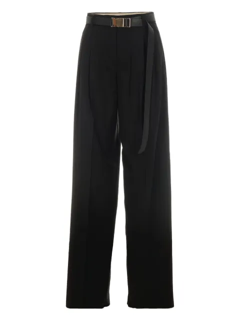 Max Mara buckle-fastening pleated trousers