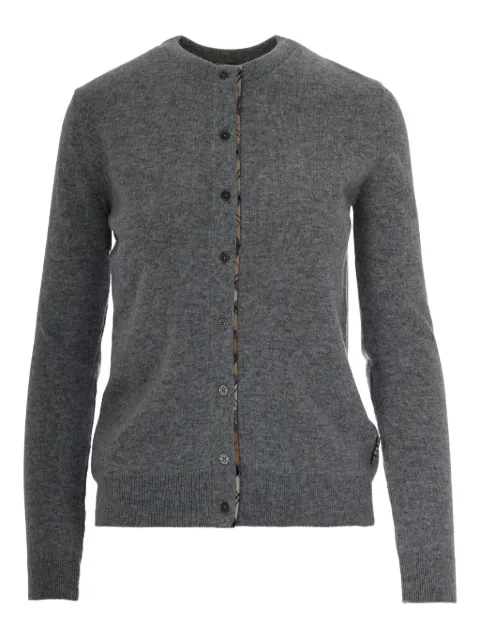 Barbour elbow-patch buttoned cardigan