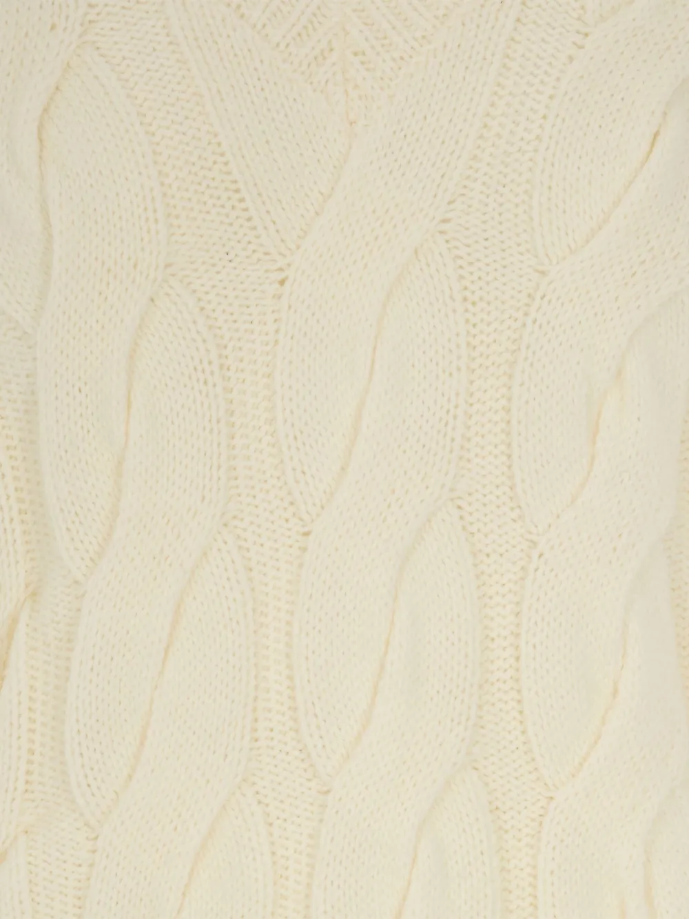 LIU JO Kabelgebreide trui Beige