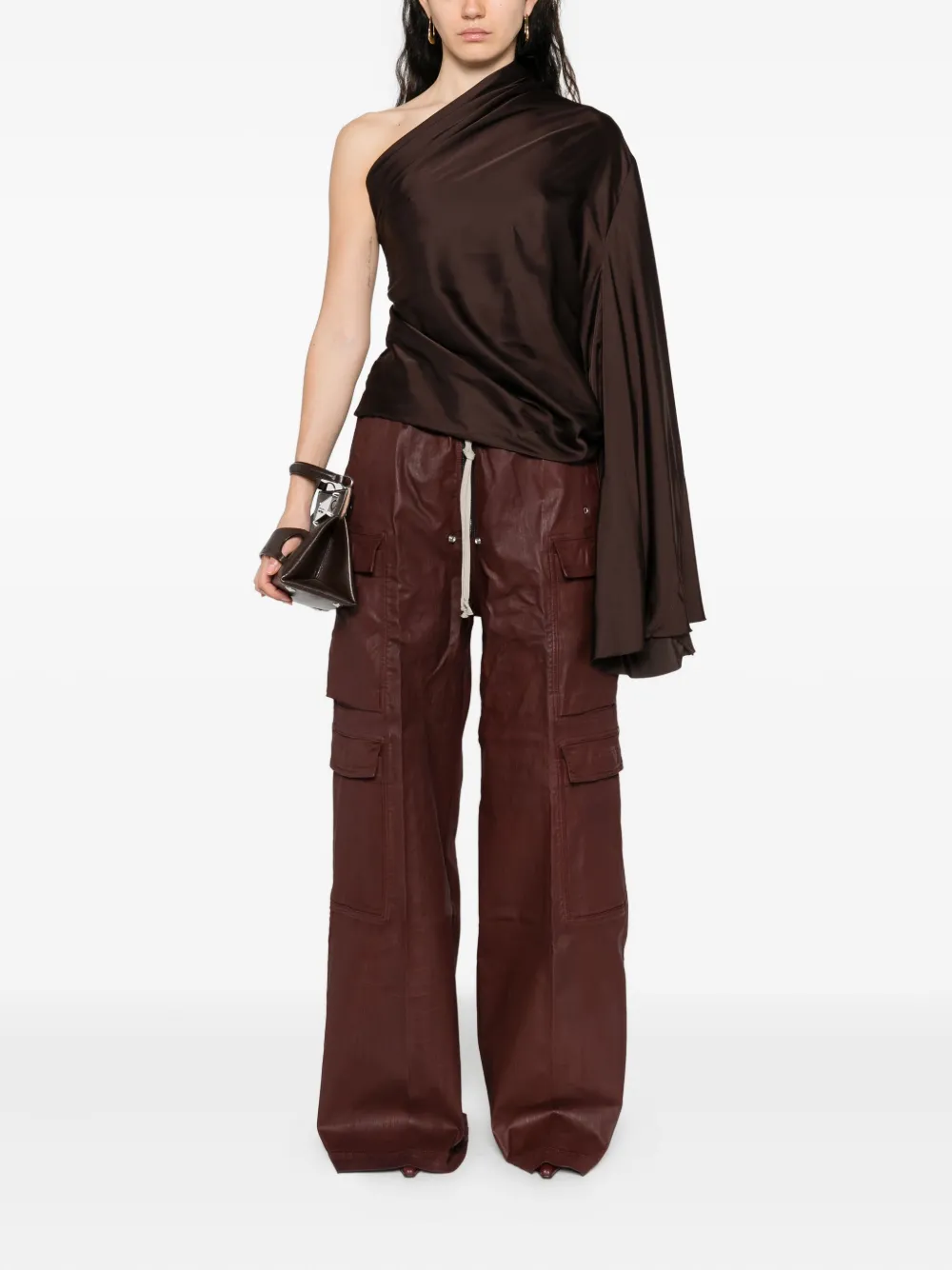 Rick Owens DRKSHDW Broek met trekkoord - Rood