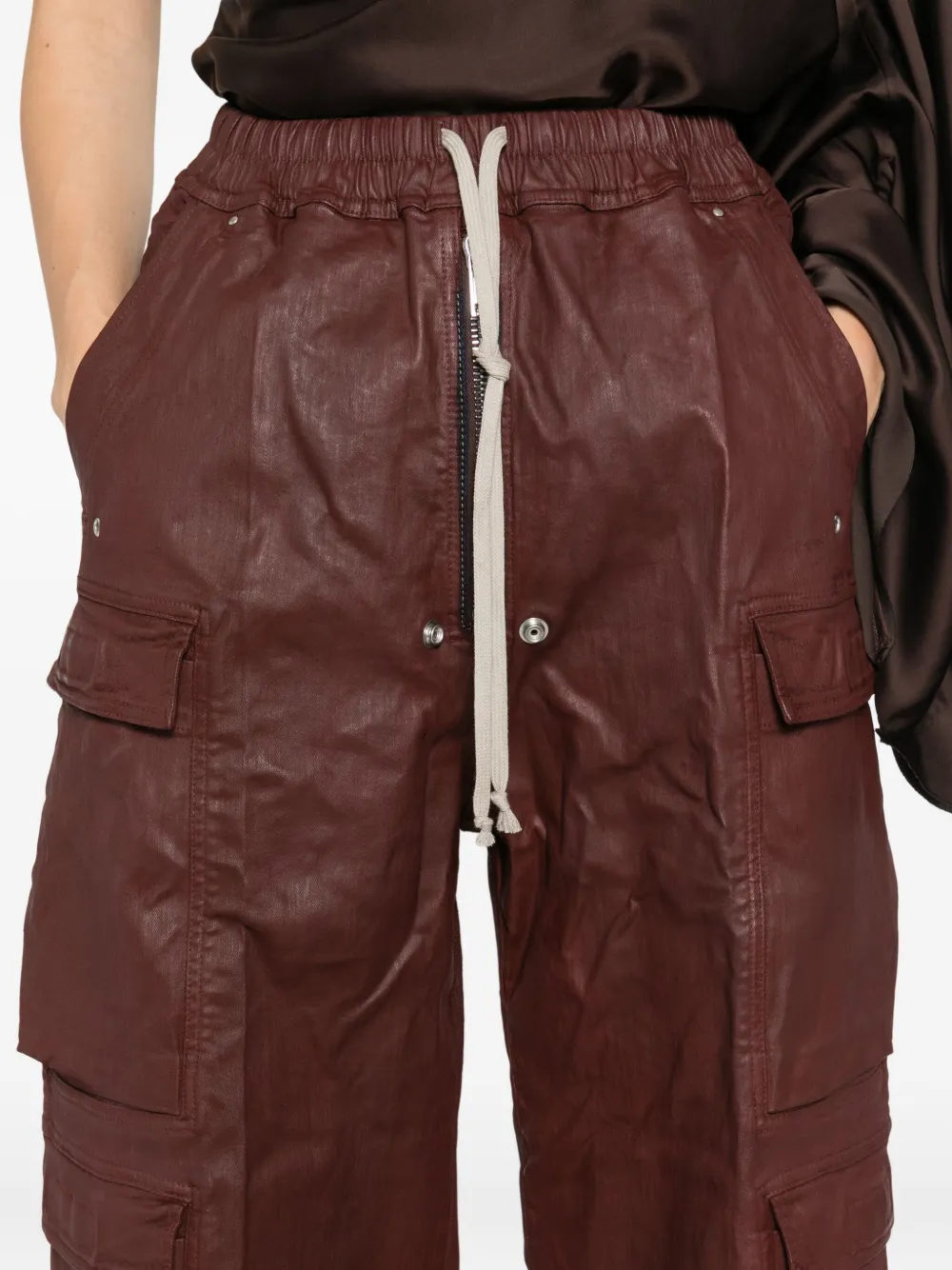Rick Owens DRKSHDW Broek met trekkoord Rood