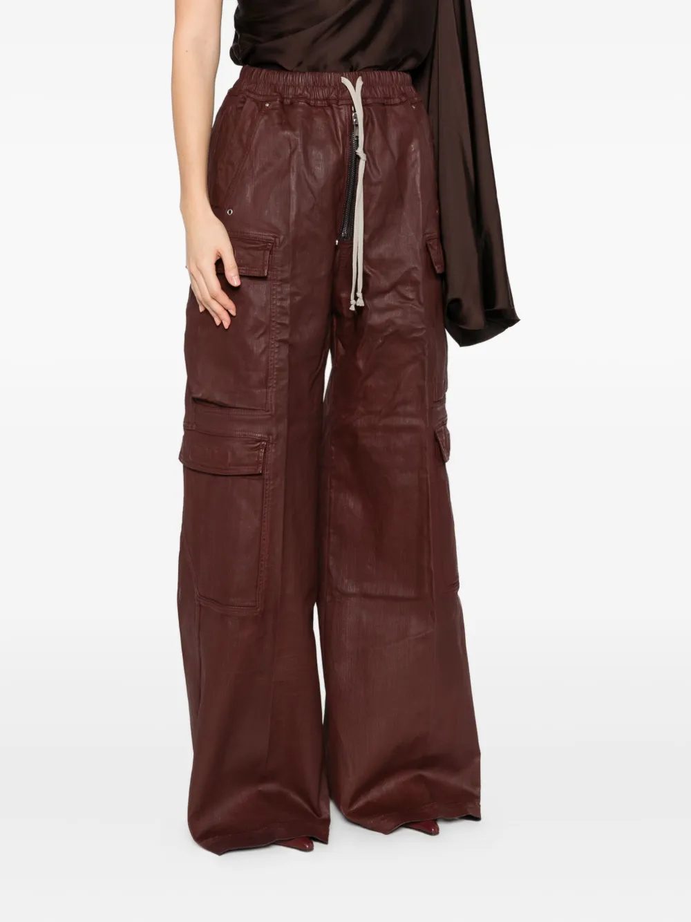 Rick Owens DRKSHDW Broek met trekkoord Rood