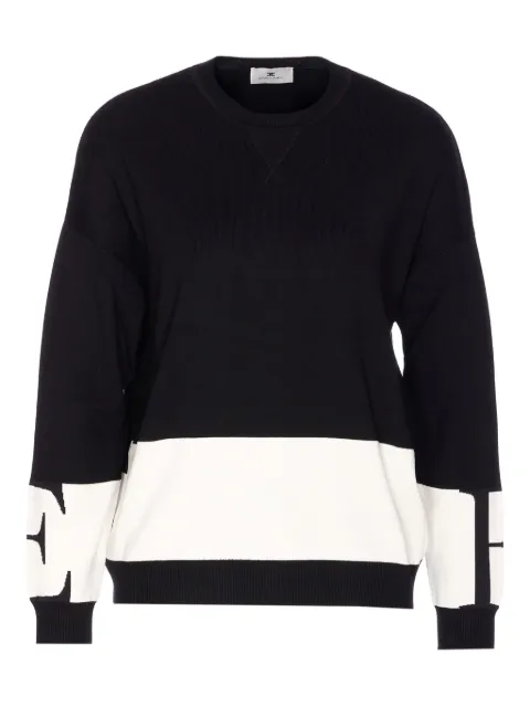 Elisabetta Franchi logo crew-neck sweatshirt