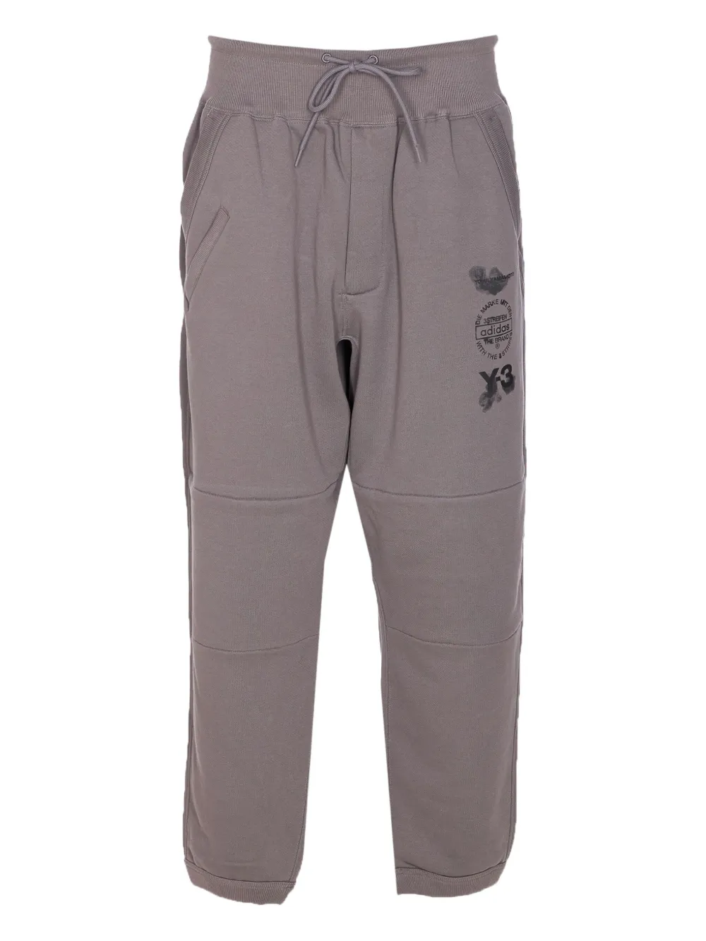 Y-3 x adidas trainingsbroek met cuffs Grijs