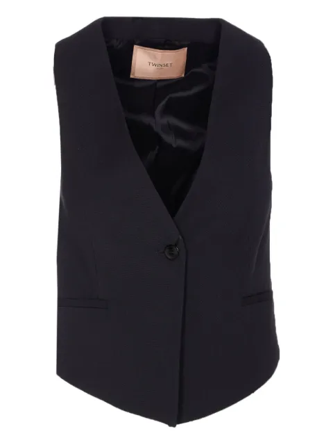 TWINSET V-neck buttoned waistcoat 