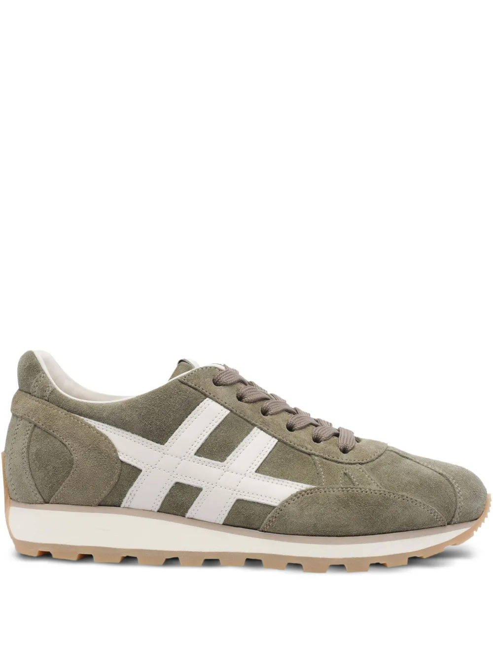 Hogan 86er lace-up suede sneakers Green