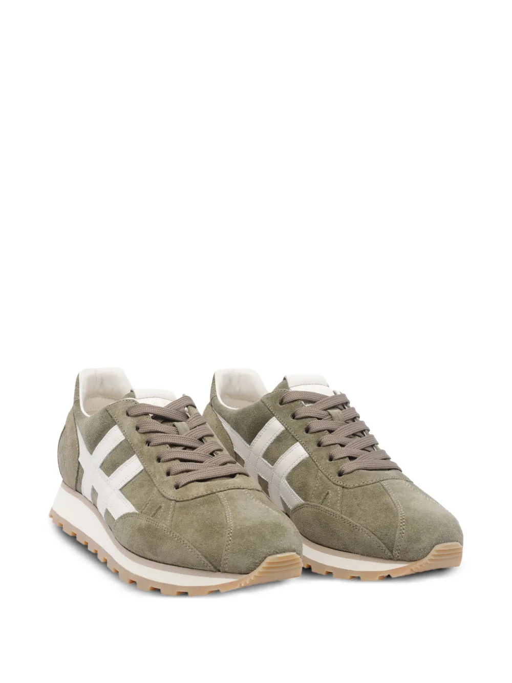 Hogan 86er lace-up suede sneakers Green