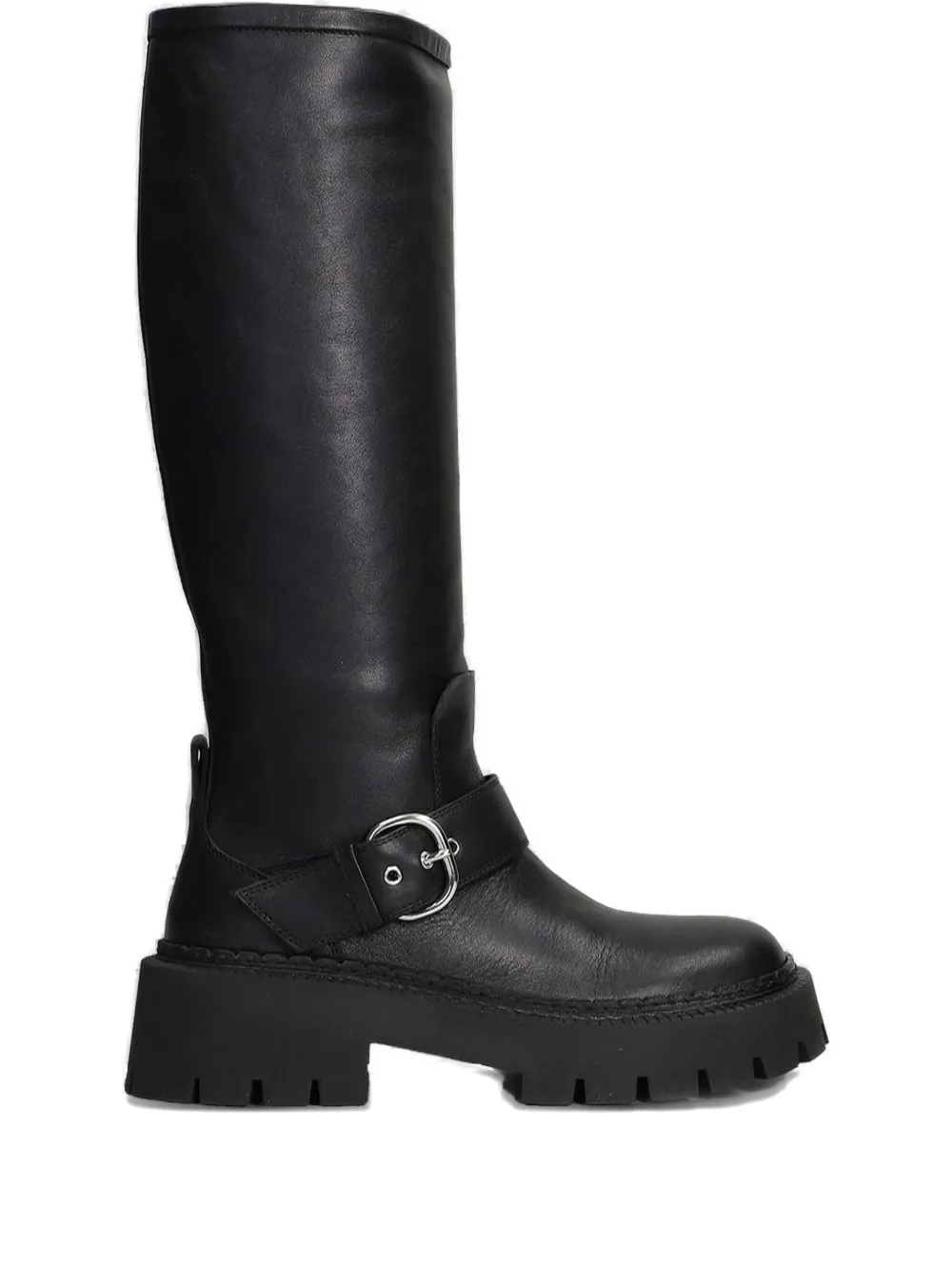 Vic Matie Leather Knee-high Boots In Black