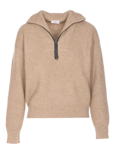 Brunello Cucinelli half-zip sweater