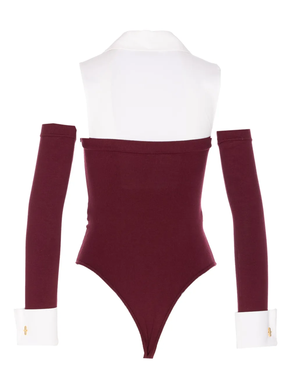 Elisabetta Franchi Body met boothals - Rood