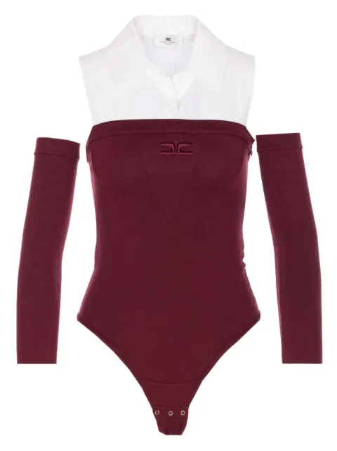 Elisabetta Franchi embroidered-logo bodysuit