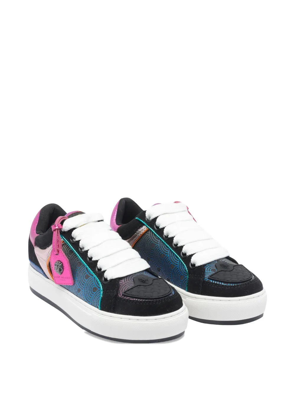 Kurt Geiger Southbank Tag Panelled Low-top Sneakers In Multi