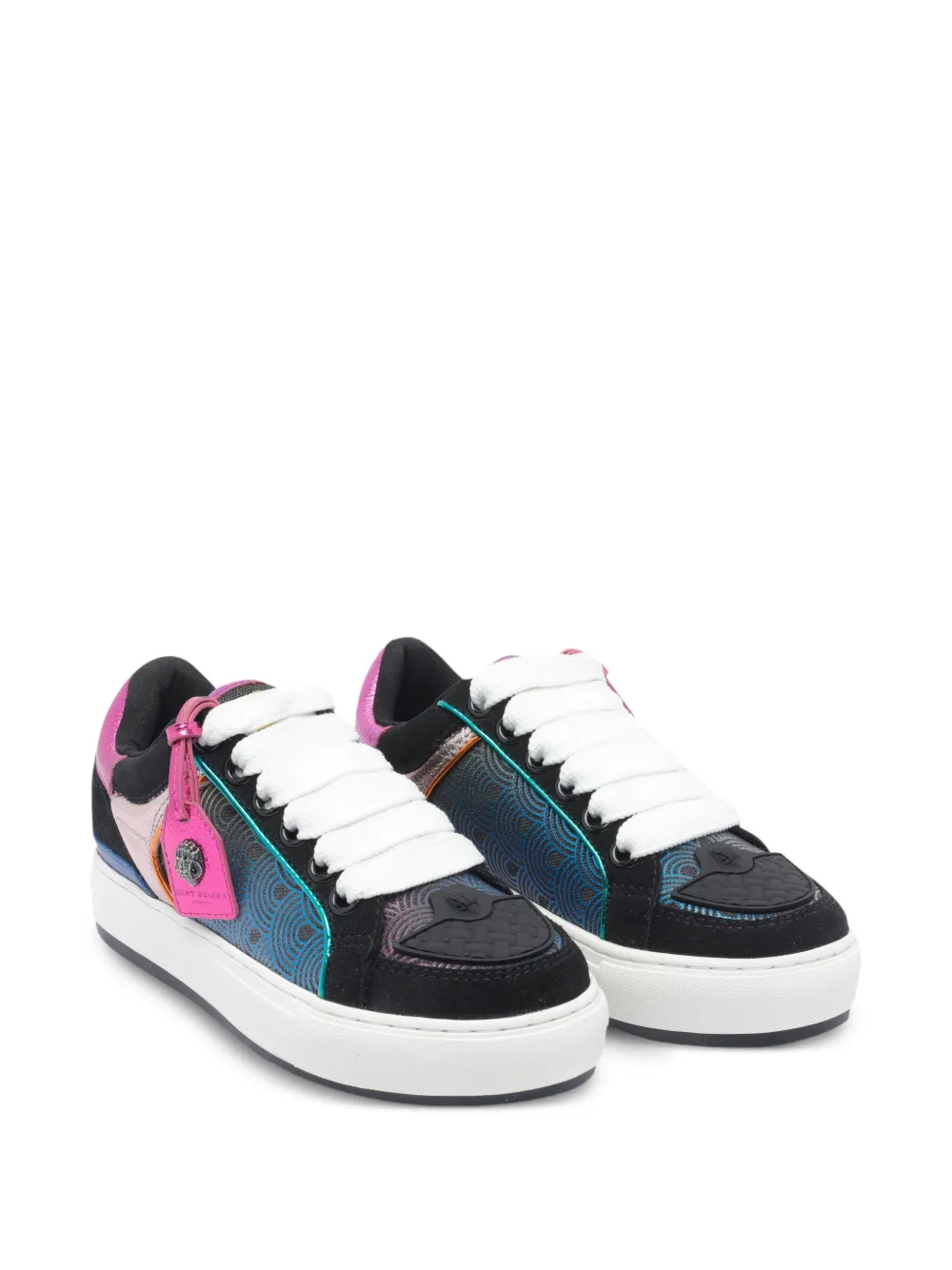 Kurt Geiger London Southbank Tag low-top sneakers met vlakken - Zwart