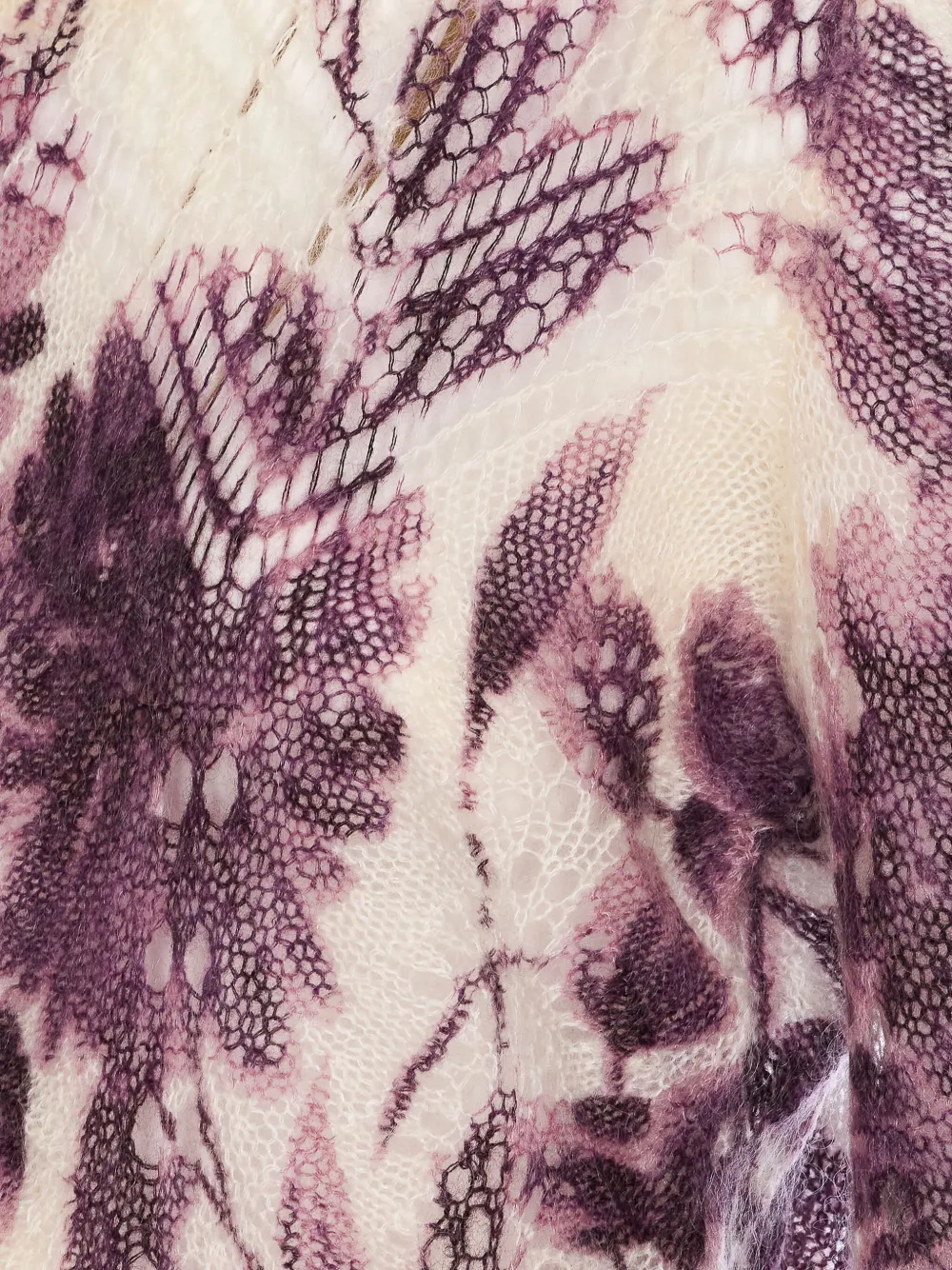 TWINSET Gebreide trui met bloemenprint Wit