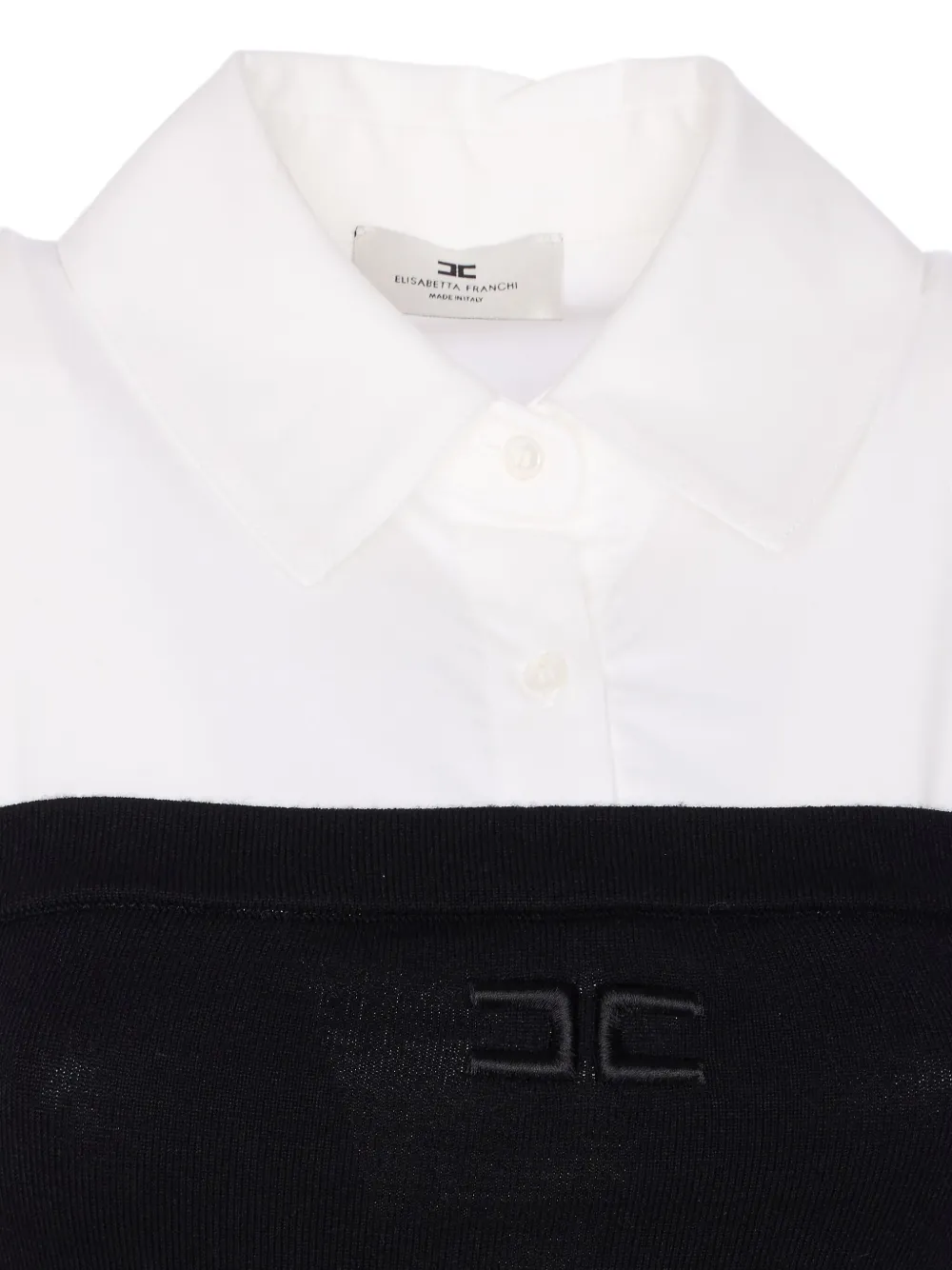 Elisabetta Franchi Embroidered-logo Bodysuit In Multi