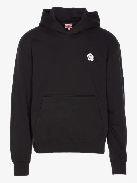Kenzo hoodie con bolsillo canguro y logo estampado