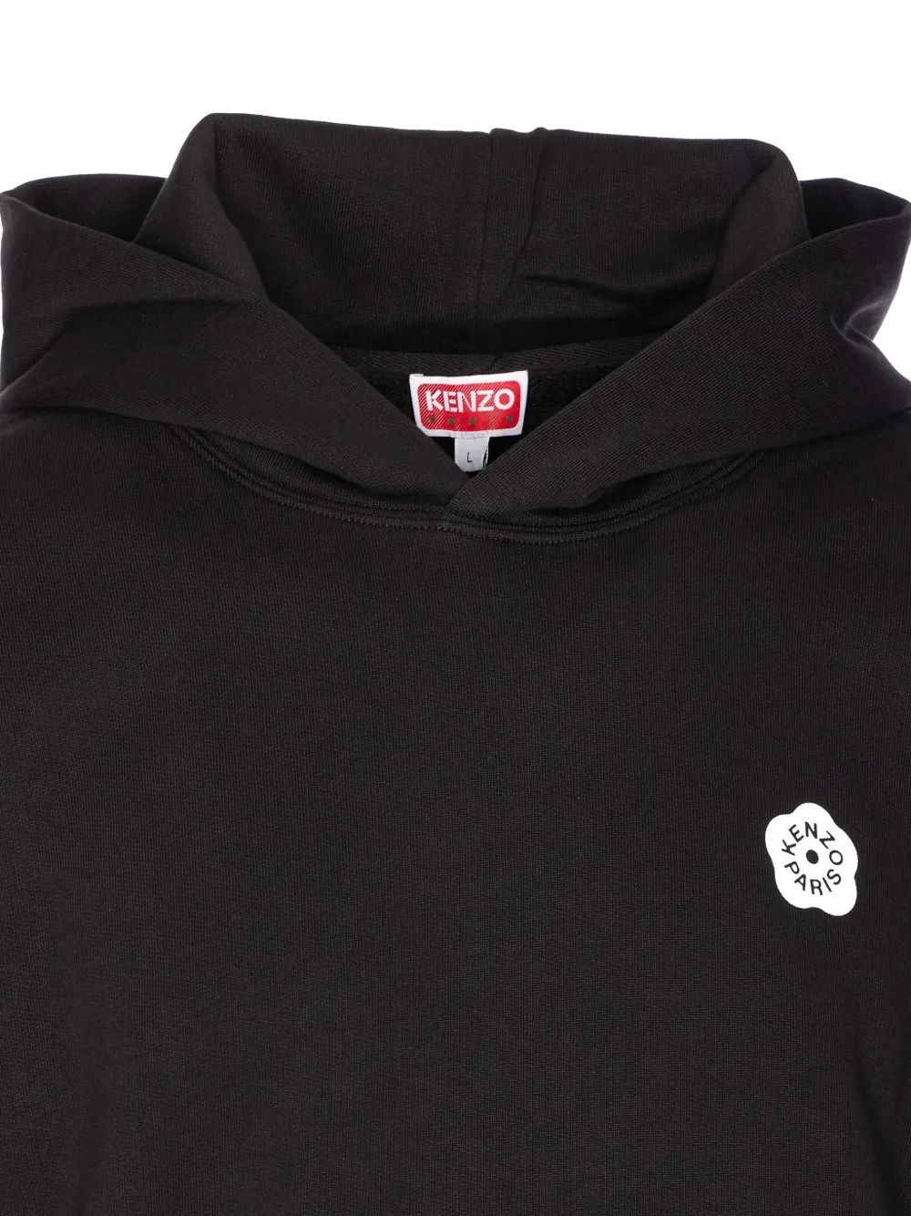 Kenzo Hoodie met logoprint en buidelzak Zwart