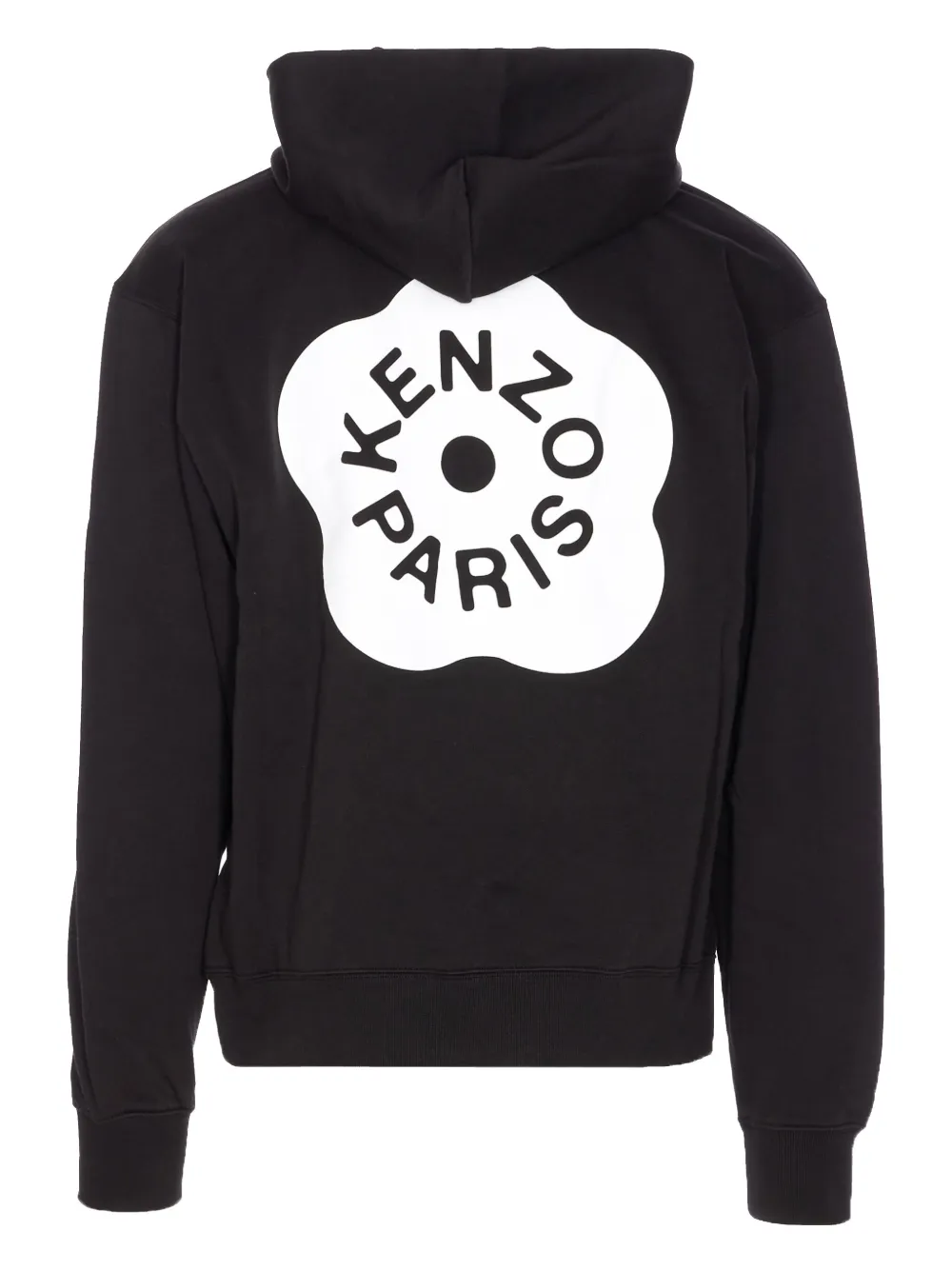 Kenzo Hoodie met logoprint en buidelzak Zwart
