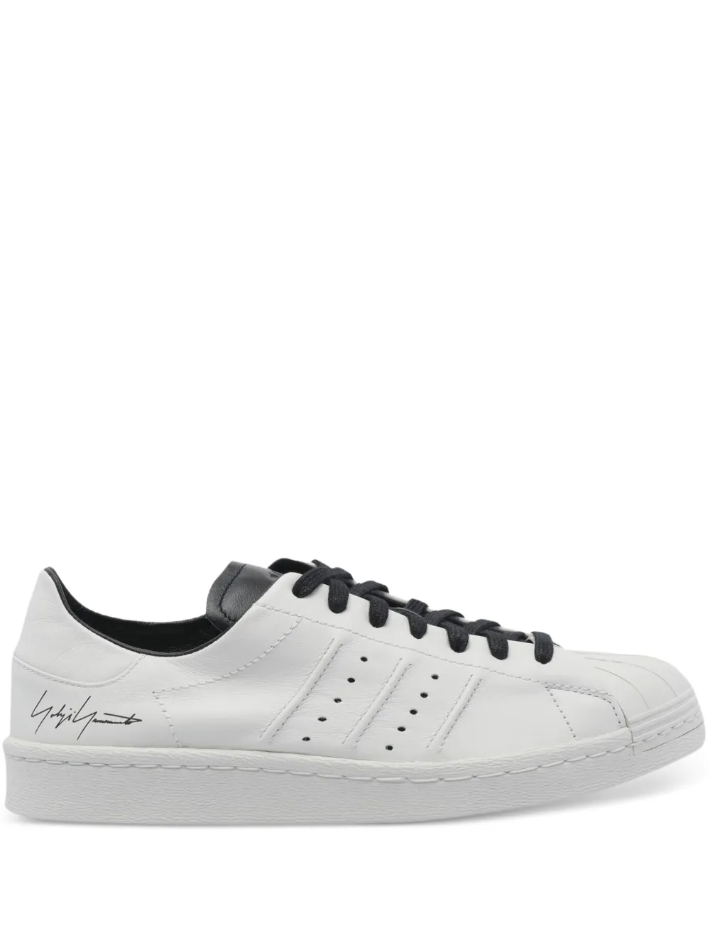 Y-3 Superstar perforated-detail logo sneakers White