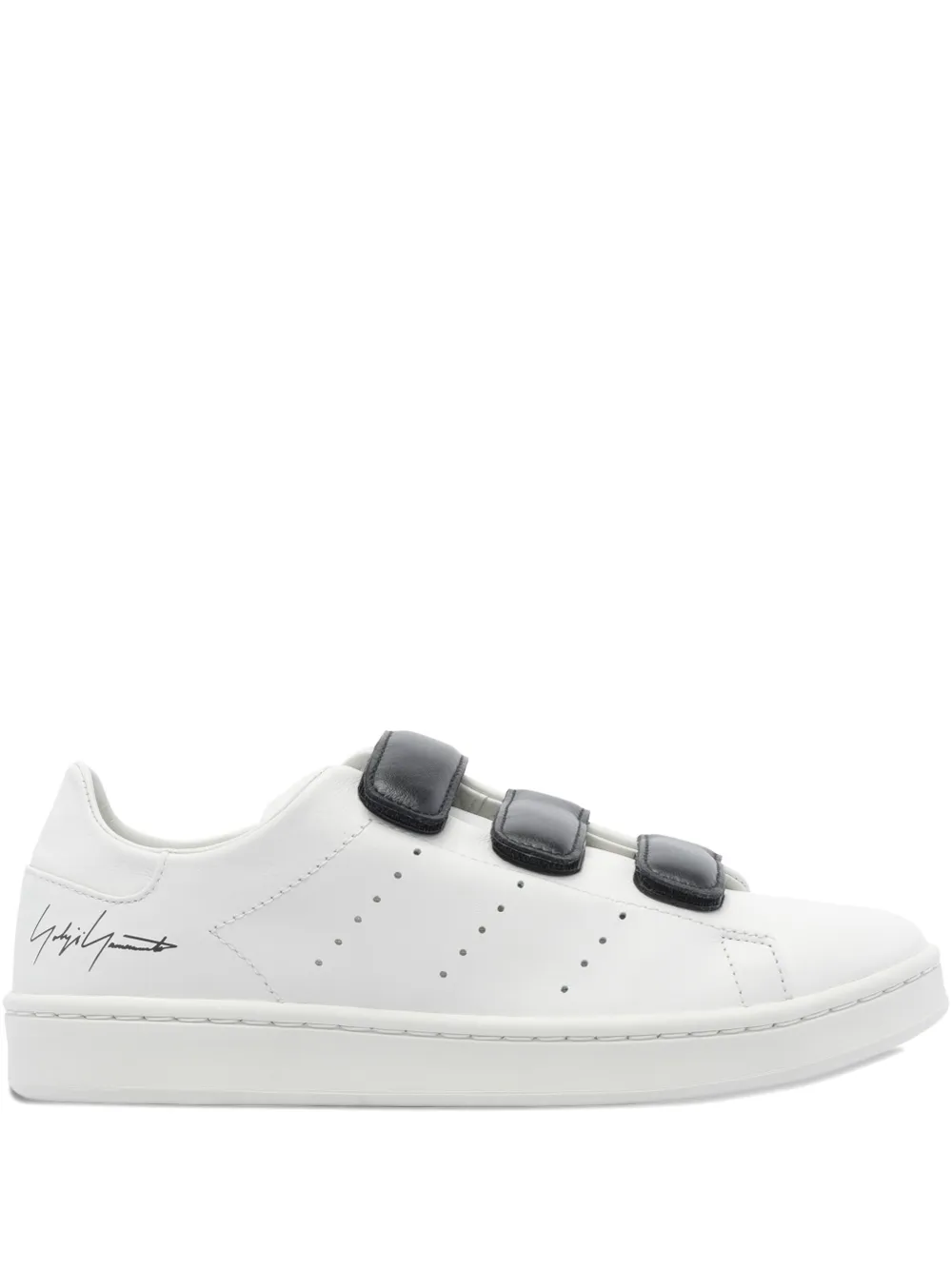 Y-3 Leather Sneakers In White