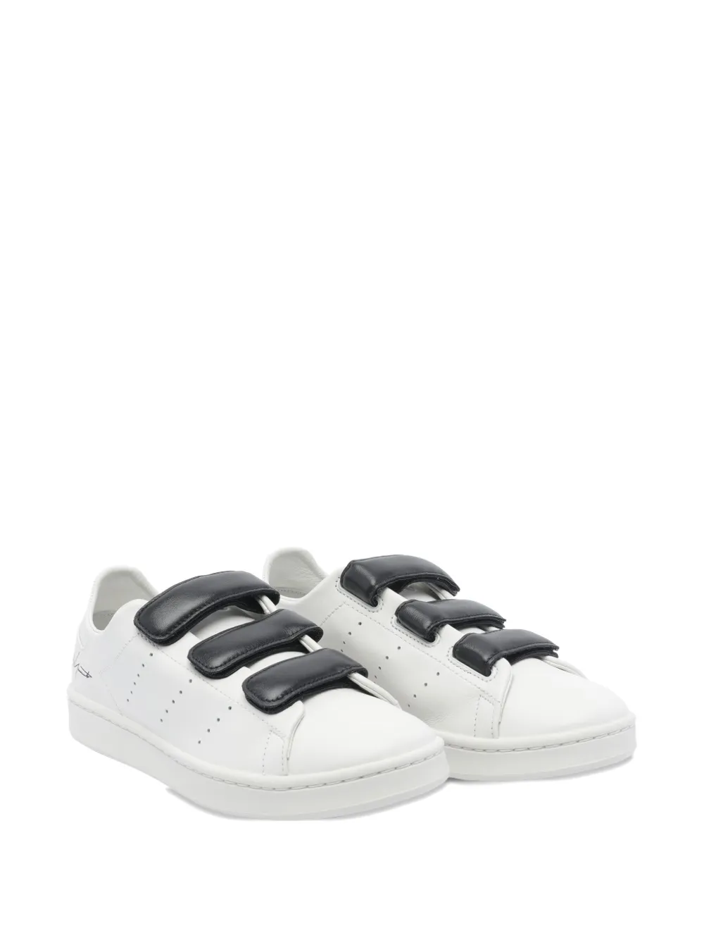 Y-3 Leather Sneakers In White